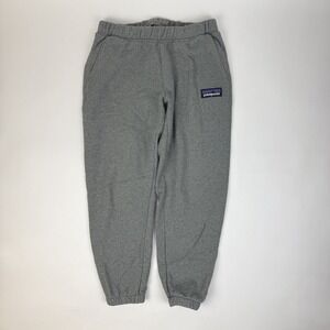 Womens Patagonia P-6 Label Uprisal Gray Casual Cozy Sweatpants Size Small GUC